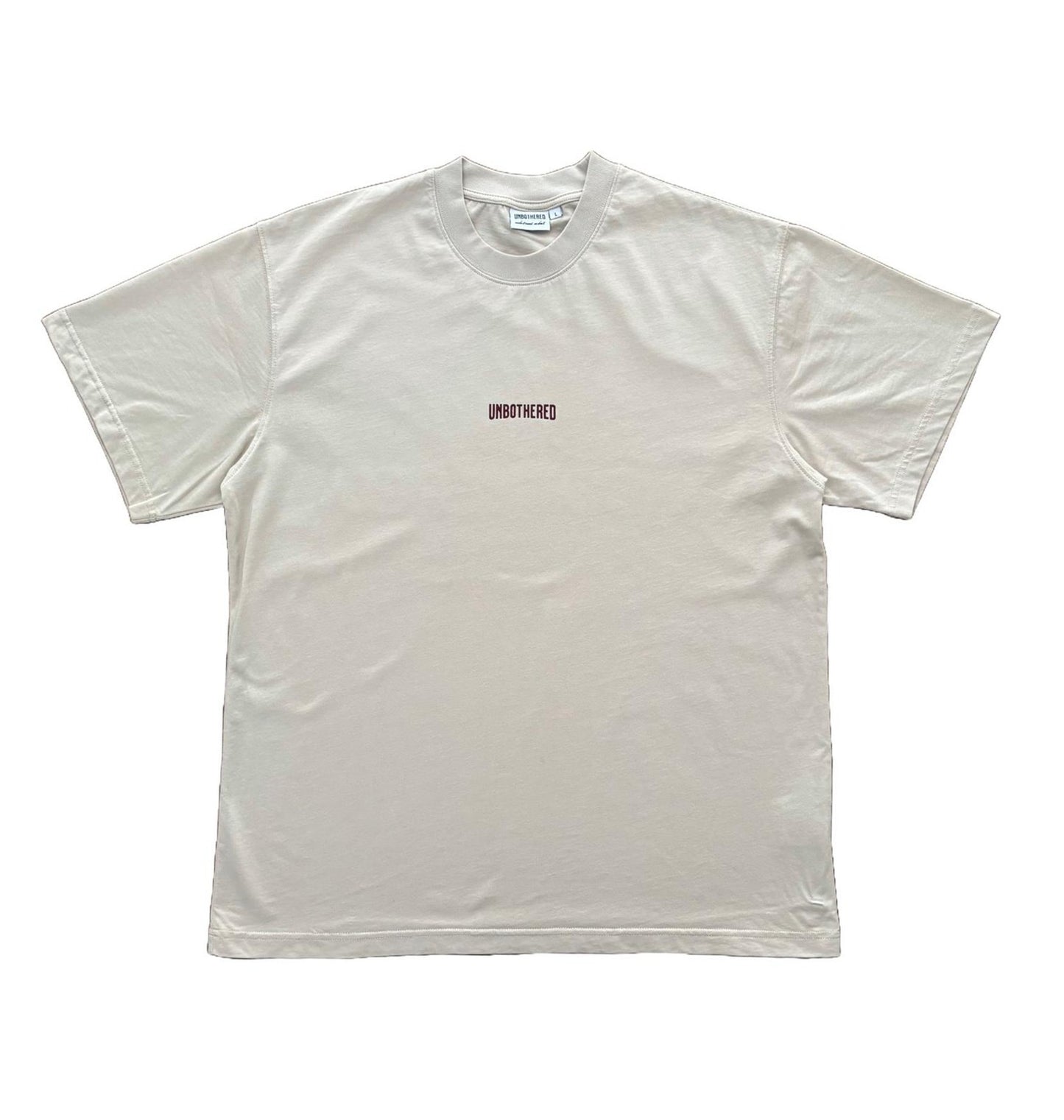 Stay Unbothered T-shirt Beige