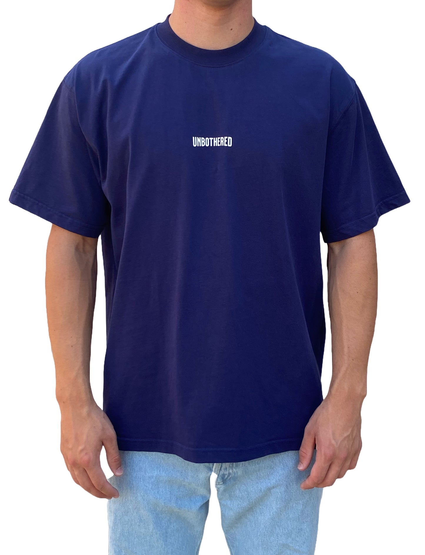 Stay Unbothered T-shirt Navy