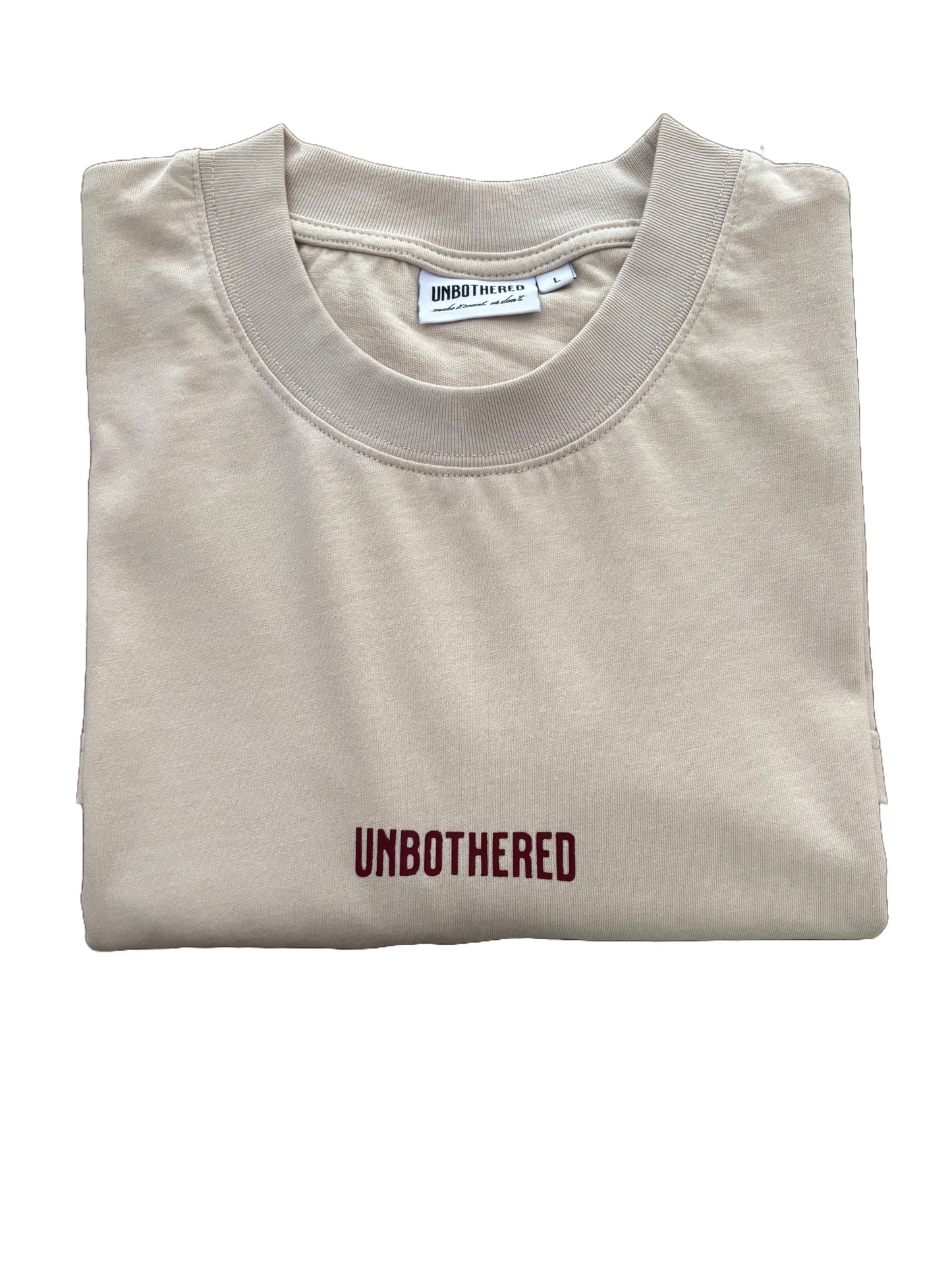 Stay Unbothered T-shirt Beige